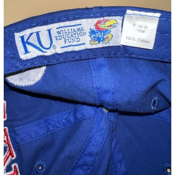 Kansas Jayhawks Williams Education Fund Embroidered Hat Cap Lid KU Big 12 - Picture 10 of 14